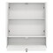 Mirrored Bathroom Wall Cabinet with Adjustable Inner Shelves White